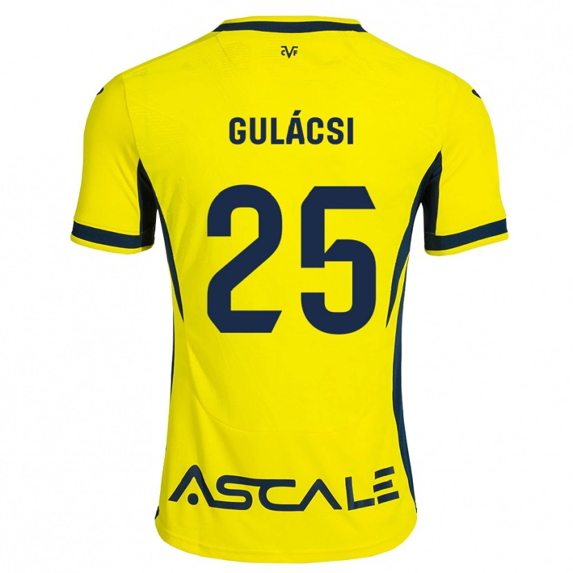 Danxen Niño Camiseta Péter Gulácsi #25 Amarillo Negro Rojo 1ª Equipación 2026/27 La Camisa México