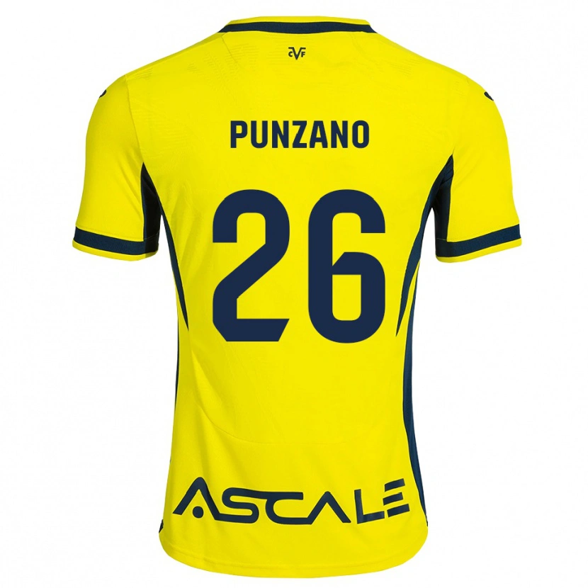Danxen Niño Camiseta Iker Punzano #26 Amarillo Negro Rojo 1ª Equipación 2026/27 La Camisa México