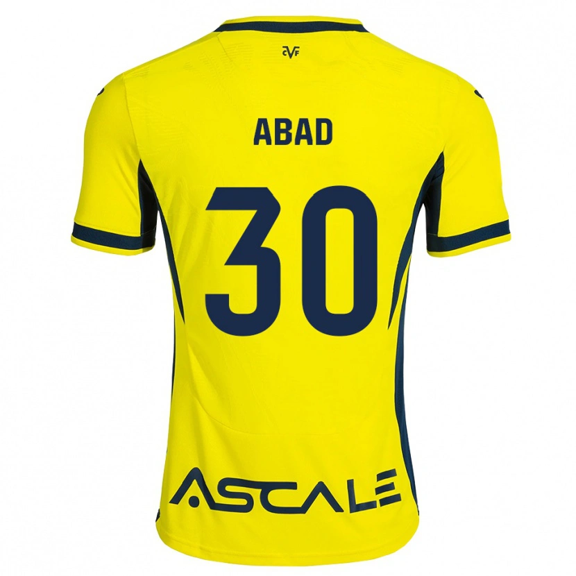 Danxen Niño Camiseta Iker Abad #30 Amarillo Negro Rojo 1ª Equipación 2026/27 La Camisa México