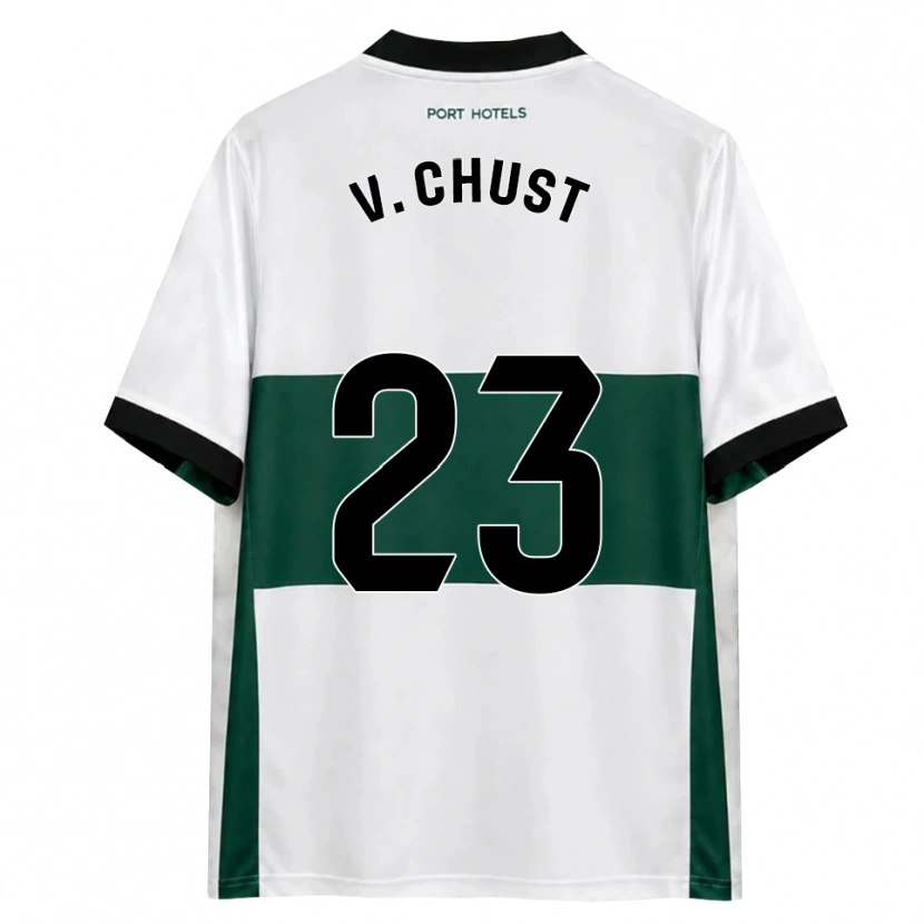 Danxen Niño Camiseta Víctor Chust #23 Verde Blanco Rojo 1ª Equipación 2026/27 La Camisa México
