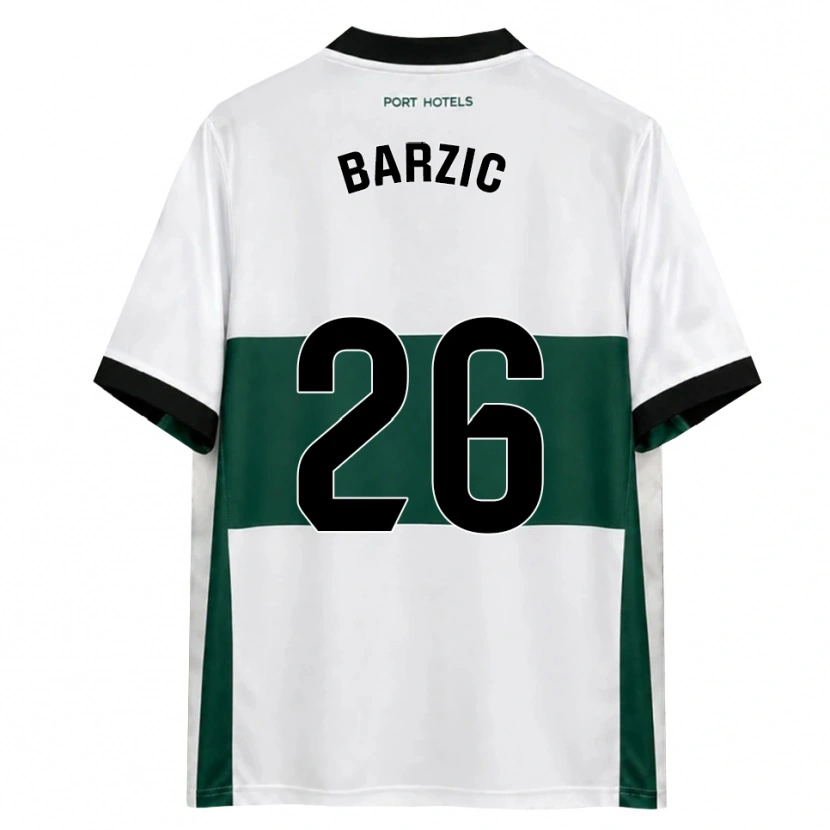 Danxen Niño Camiseta Matia Barzic #26 Verde Blanco Rojo 1ª Equipación 2026/27 La Camisa México