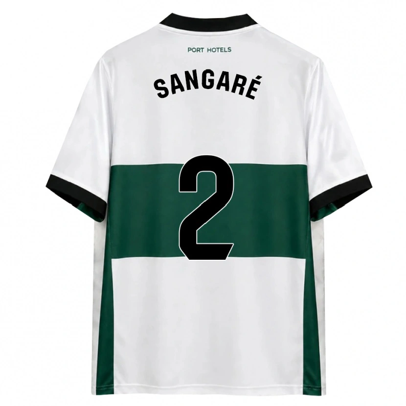 Danxen Niño Camiseta Buba Sangaré #2 Verde Blanco Rojo 1ª Equipación 2026/27 La Camisa México