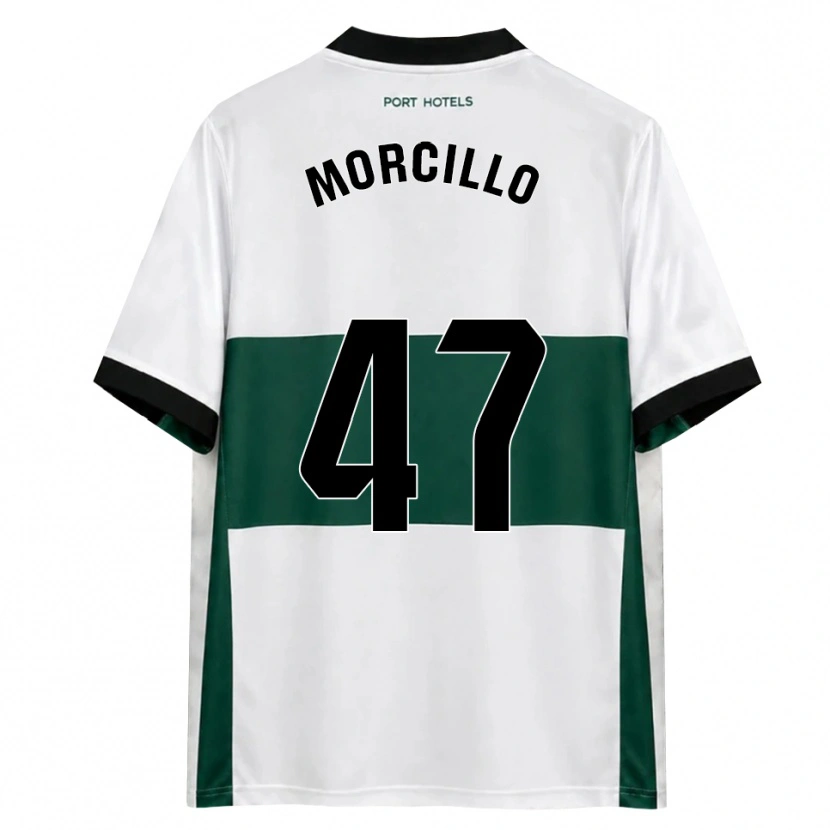 Danxen Niño Camiseta Javi Morcillo #47 Verde Blanco Rojo 1ª Equipación 2026/27 La Camisa México