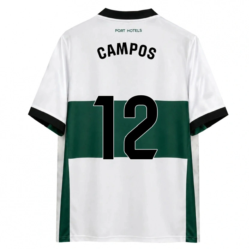 Danxen Niño Camiseta Álex Campos #12 Verde Blanco Rojo 1ª Equipación 2026/27 La Camisa México