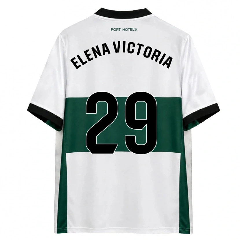 Danxen Niño Camiseta Elena Victoria Mas Berna #29 Verde Blanco Rojo 1ª Equipación 2026/27 La Camisa México