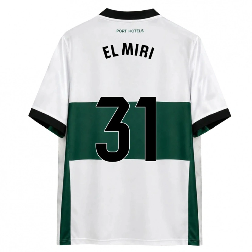 Danxen Niño Camiseta Walid El Miri #31 Verde Blanco Rojo 1ª Equipación 2026/27 La Camisa México