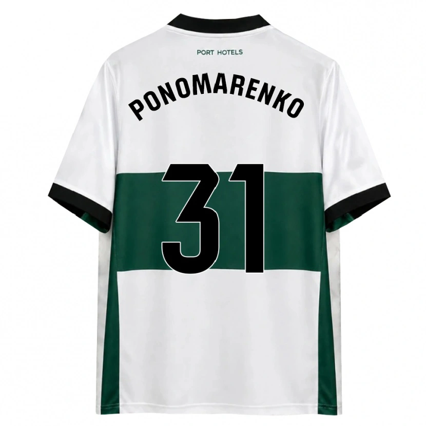 Danxen Niño Camiseta Borys Ponomarenko #31 Verde Blanco Rojo 1ª Equipación 2026/27 La Camisa México