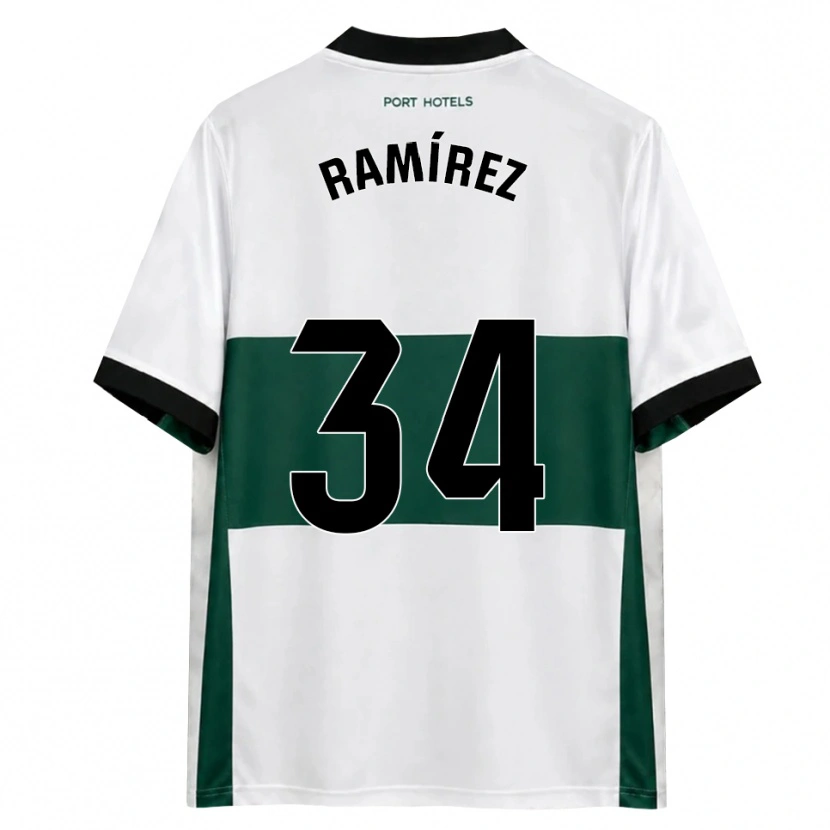 Danxen Niño Camiseta Jalmar Ramírez #34 Verde Blanco Rojo 1ª Equipación 2026/27 La Camisa México