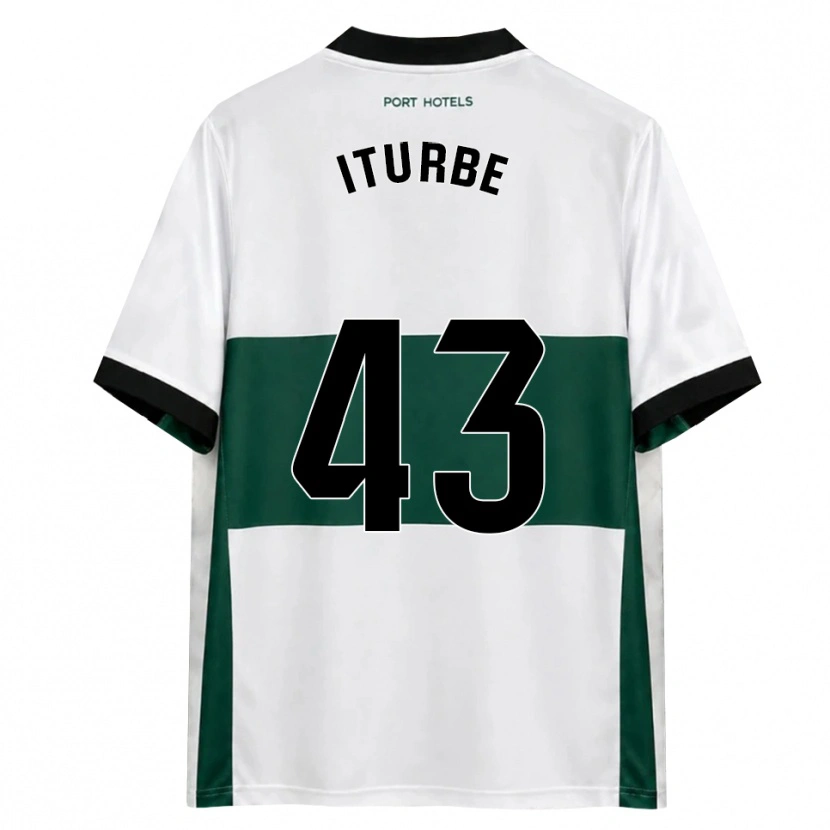 Danxen Niño Camiseta Alejandro Iturbe #43 Verde Blanco Rojo 1ª Equipación 2026/27 La Camisa México