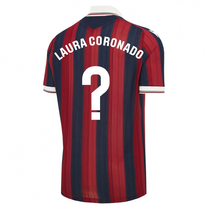 Danxen Niño Camiseta Laura Coronado Vilchez #0 Azul Medianoche Rojo 1ª Equipación 2026/27 La Camisa México