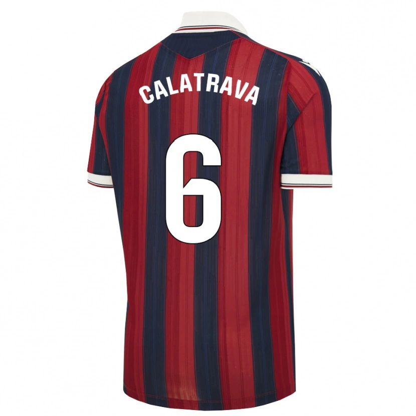 Danxen Niño Camiseta Alberto Calatrava #6 Azul Medianoche Rojo 1ª Equipación 2026/27 La Camisa México