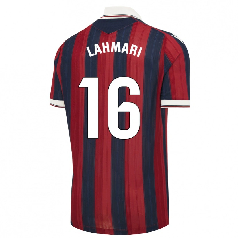 Danxen Niño Camiseta Anissa Lahmari #16 Azul Medianoche Rojo 1ª Equipación 2026/27 La Camisa México