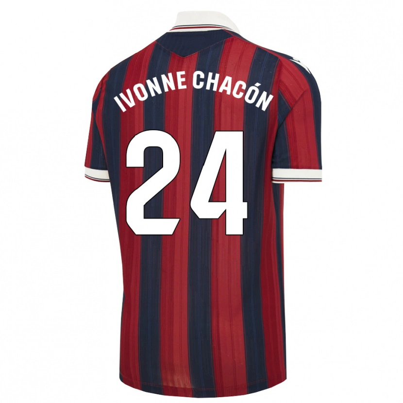 Danxen Niño Camiseta Ivonne Chacón #24 Azul Medianoche Rojo 1ª Equipación 2026/27 La Camisa México