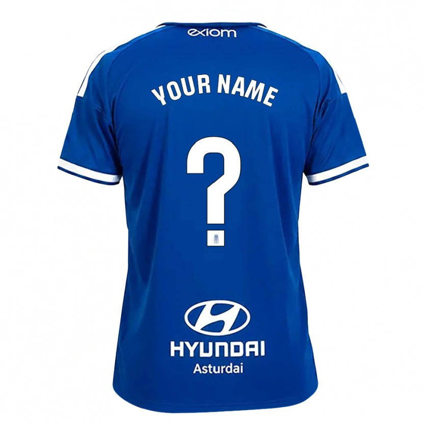 Danxen Niño Camiseta Su Nombre #0 Azul Mediano Blanco 1ª Equipación 2026/27 La Camisa México
