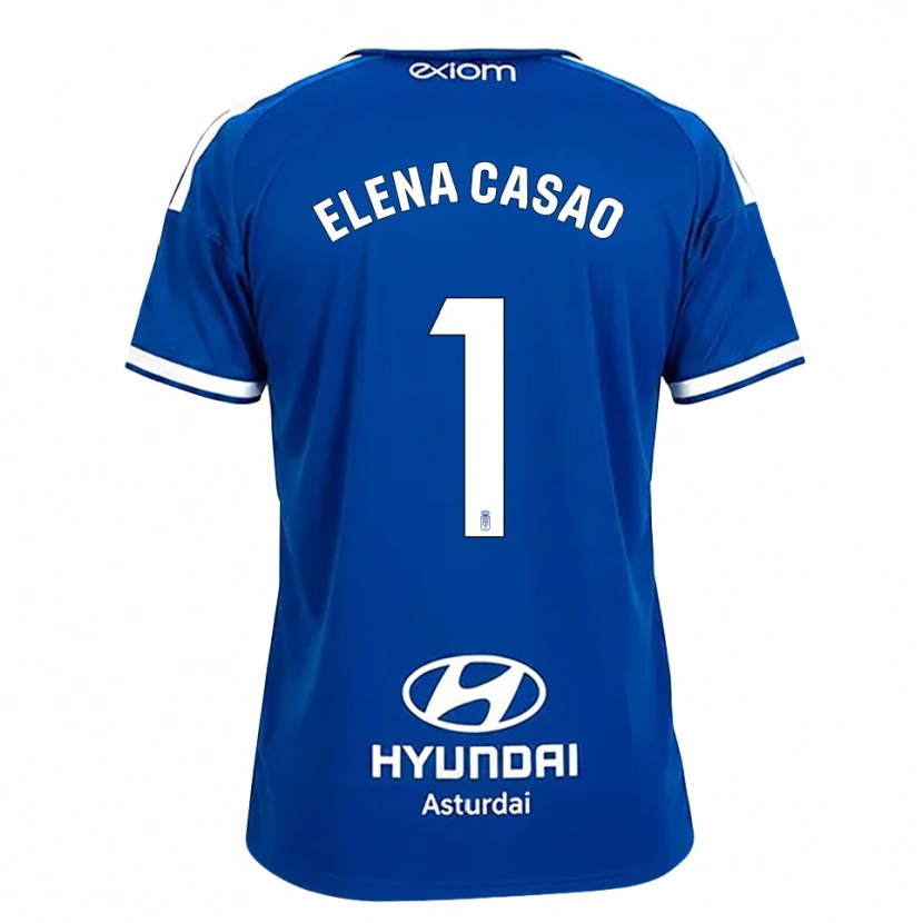 Danxen Niño Camiseta Elena Casao López #1 Azul Mediano Blanco 1ª Equipación 2026/27 La Camisa México