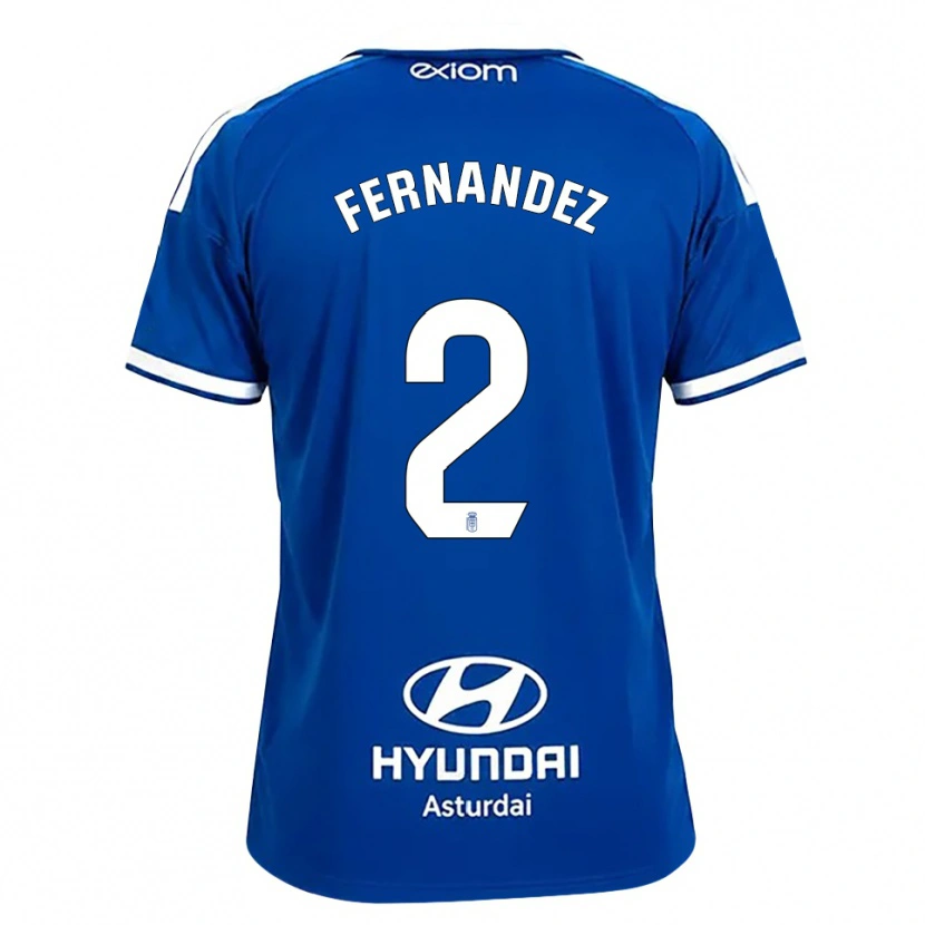 Danxen Niño Camiseta Adrián Fernández #2 Azul Mediano Blanco 1ª Equipación 2026/27 La Camisa México