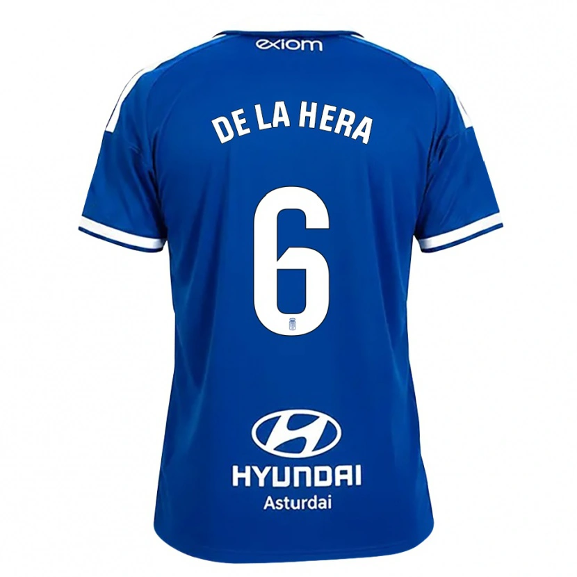 Danxen Niño Camiseta Óscar De La Hera #6 Azul Mediano Blanco 1ª Equipación 2026/27 La Camisa México