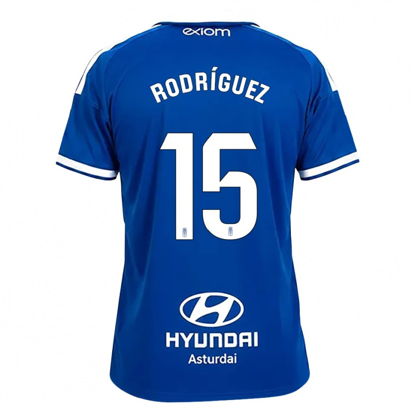 Danxen Niño Camiseta Samu Rodríguez #15 Azul Mediano Blanco 1ª Equipación 2026/27 La Camisa México
