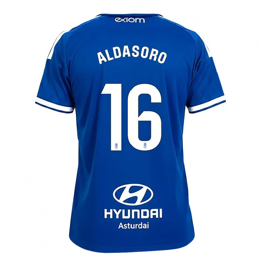 Danxen Niño Camiseta Aritz Aldasoro #16 Azul Mediano Blanco 1ª Equipación 2026/27 La Camisa México