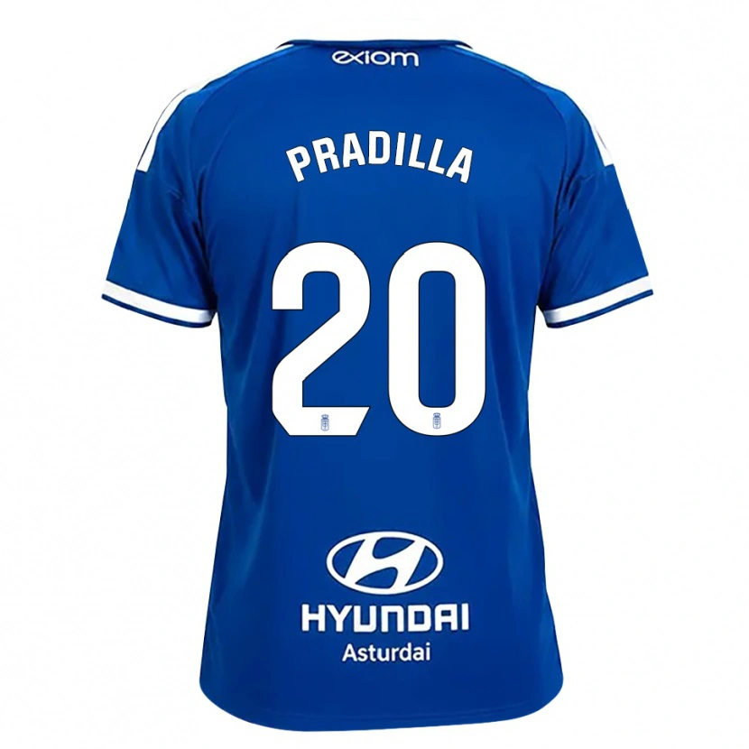 Danxen Niño Camiseta Elena Pradilla Aranda #20 Azul Mediano Blanco 1ª Equipación 2026/27 La Camisa México