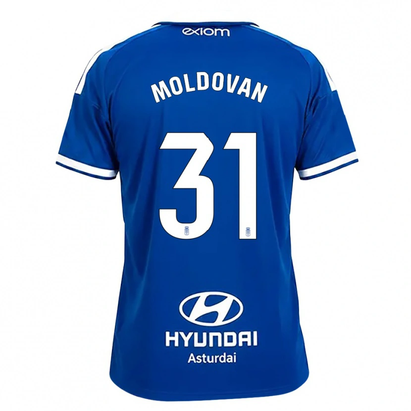 Danxen Niño Camiseta Horațiu Moldovan #31 Azul Mediano Blanco 1ª Equipación 2026/27 La Camisa México