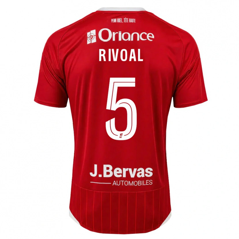 Danxen Niño Camiseta Paul Rivoal #5 Blanco Rojo 1ª Equipación 2026/27 La Camisa México