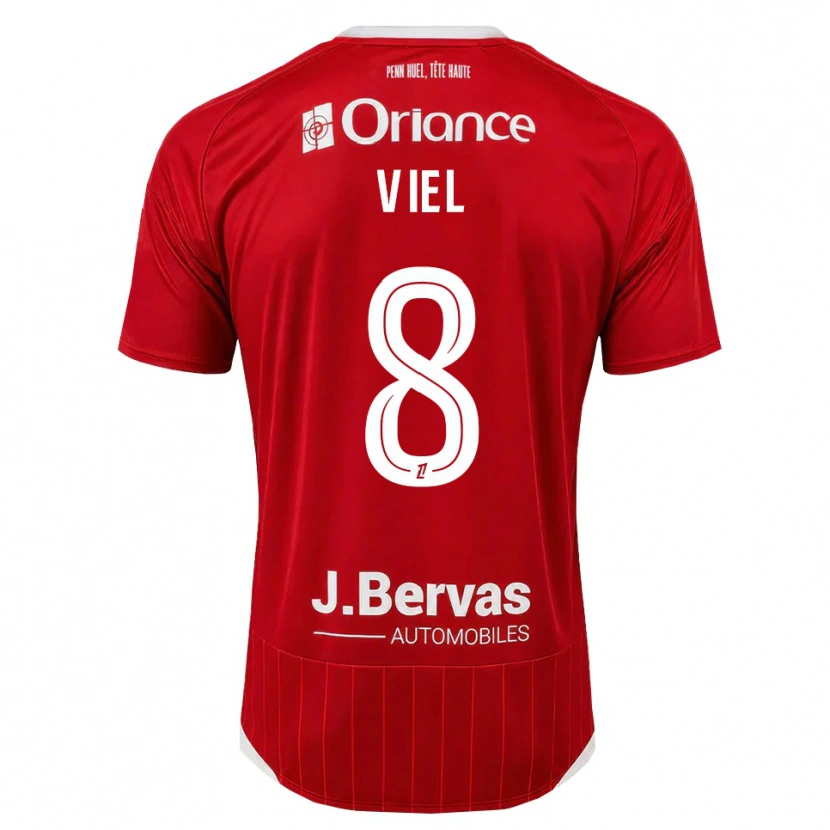 Danxen Niño Camiseta Sacha Viel #8 Blanco Rojo 1ª Equipación 2026/27 La Camisa México