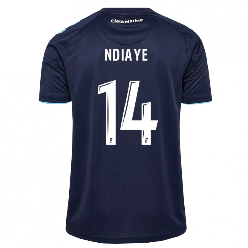Danxen Niño Camiseta Rassoul Ndiaye #14 Azul Aciano Azul Medianoche 1ª Equipación 2026/27 La Camisa México