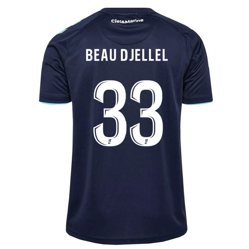 Danxen Niño Camiseta Yanis Beau Djellel #33 Azul Aciano Azul Medianoche 1ª Equipación 2026/27 La Camisa México