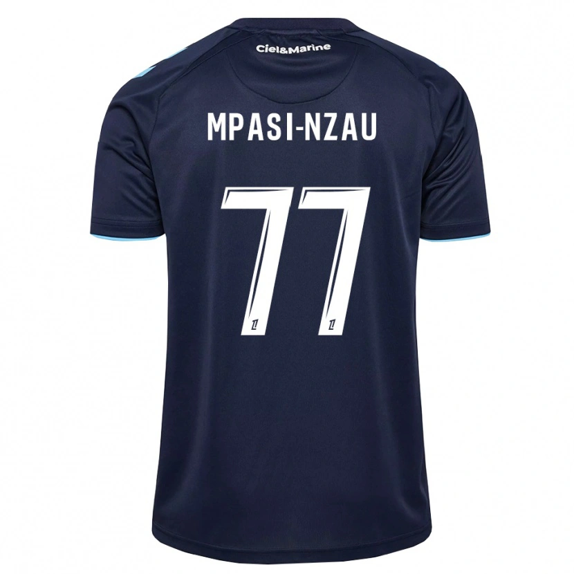 Danxen Niño Camiseta Lionel Mpasi-Nzau #77 Azul Aciano Azul Medianoche 1ª Equipación 2026/27 La Camisa México