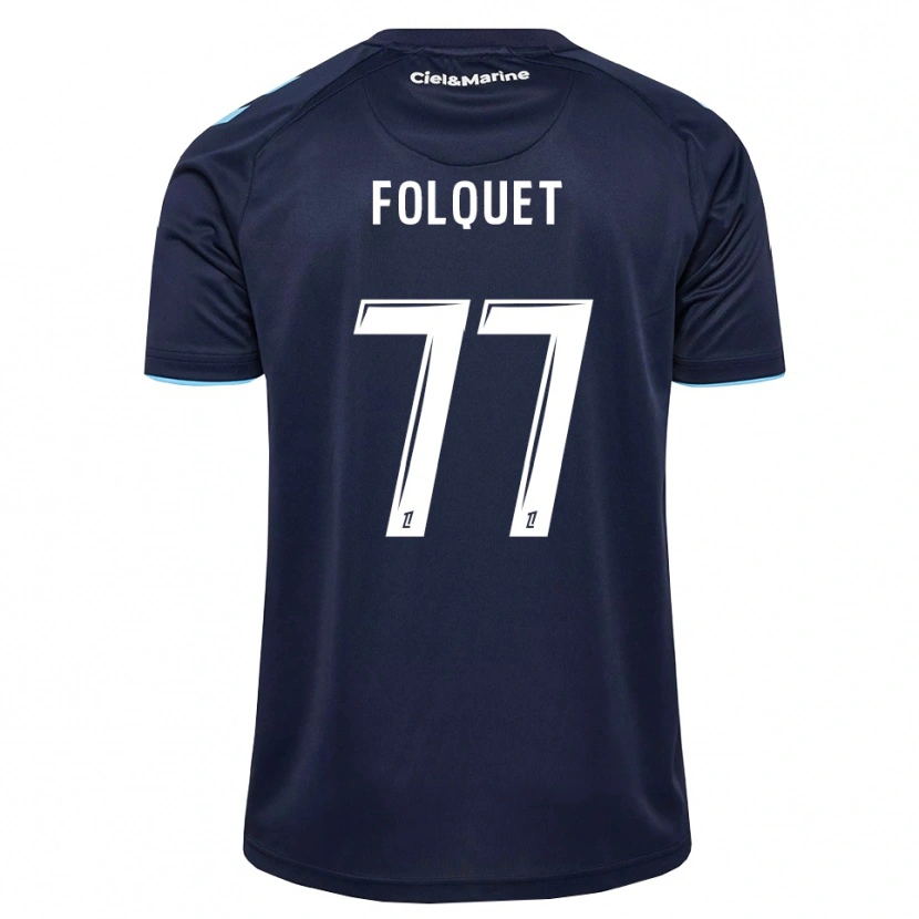 Danxen Niño Camiseta Magnaba Folquet #77 Azul Aciano Azul Medianoche 1ª Equipación 2026/27 La Camisa México