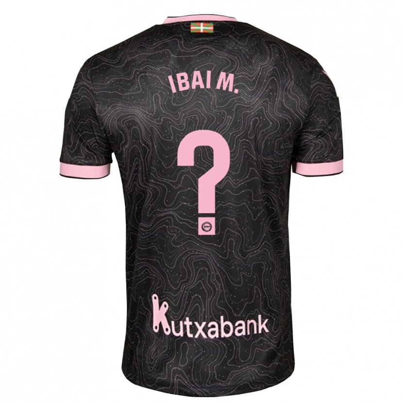 Danxen Niño Camiseta Ibai Martínez #0 Negro Rosa 2ª Equipación 2026/27 La Camisa México