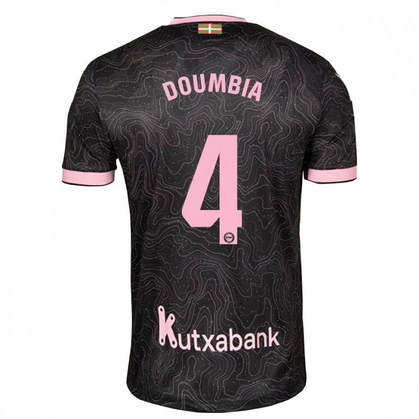 Danxen Niño Camiseta Daouda Doumbia #4 Negro Rosa 2ª Equipación 2026/27 La Camisa México