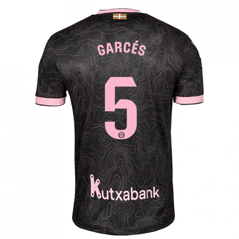 Danxen Niño Camiseta Facundo Garcés #5 Negro Rosa 2ª Equipación 2026/27 La Camisa México