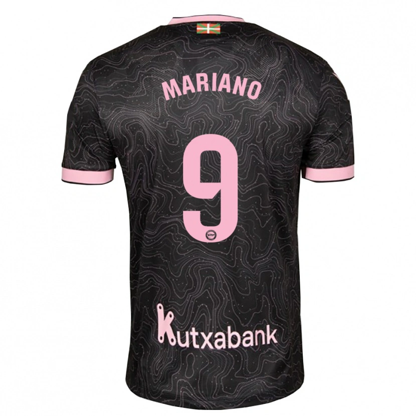 Danxen Niño Camiseta Mariano Díaz #9 Negro Rosa 2ª Equipación 2026/27 La Camisa México
