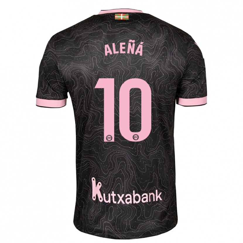 Danxen Niño Camiseta Carles Aleñá #10 Negro Rosa 2ª Equipación 2026/27 La Camisa México