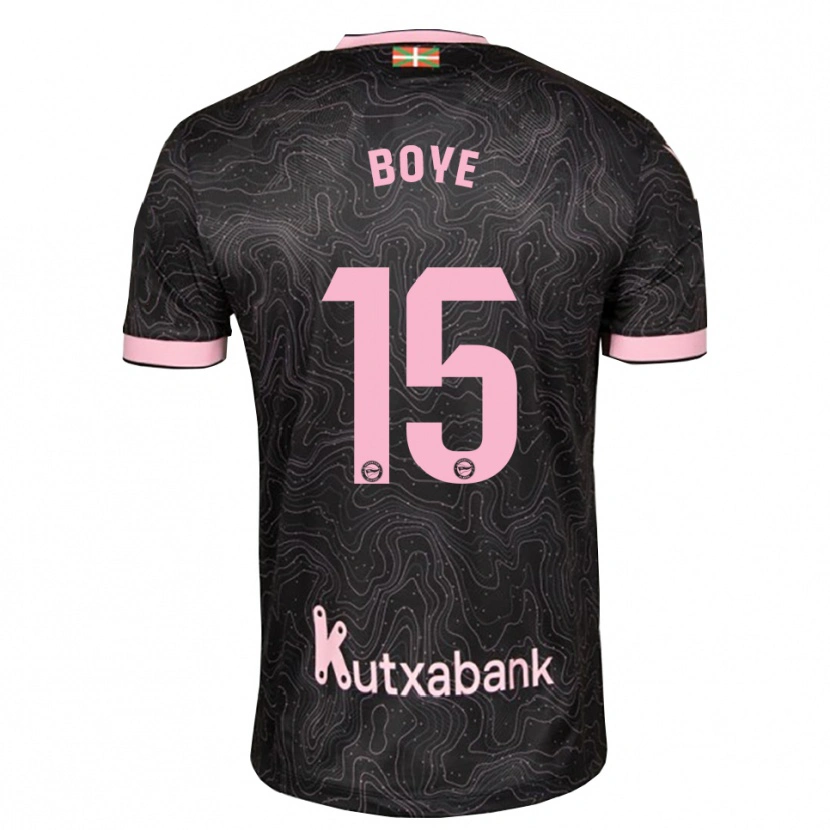 Danxen Niño Camiseta Lucas Boyé #15 Negro Rosa 2ª Equipación 2026/27 La Camisa México