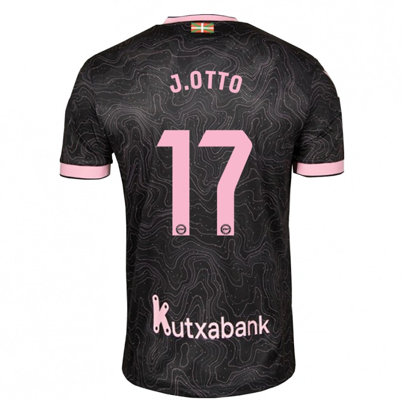 Danxen Niño Camiseta Jonny Otto #17 Negro Rosa 2ª Equipación 2026/27 La Camisa México
