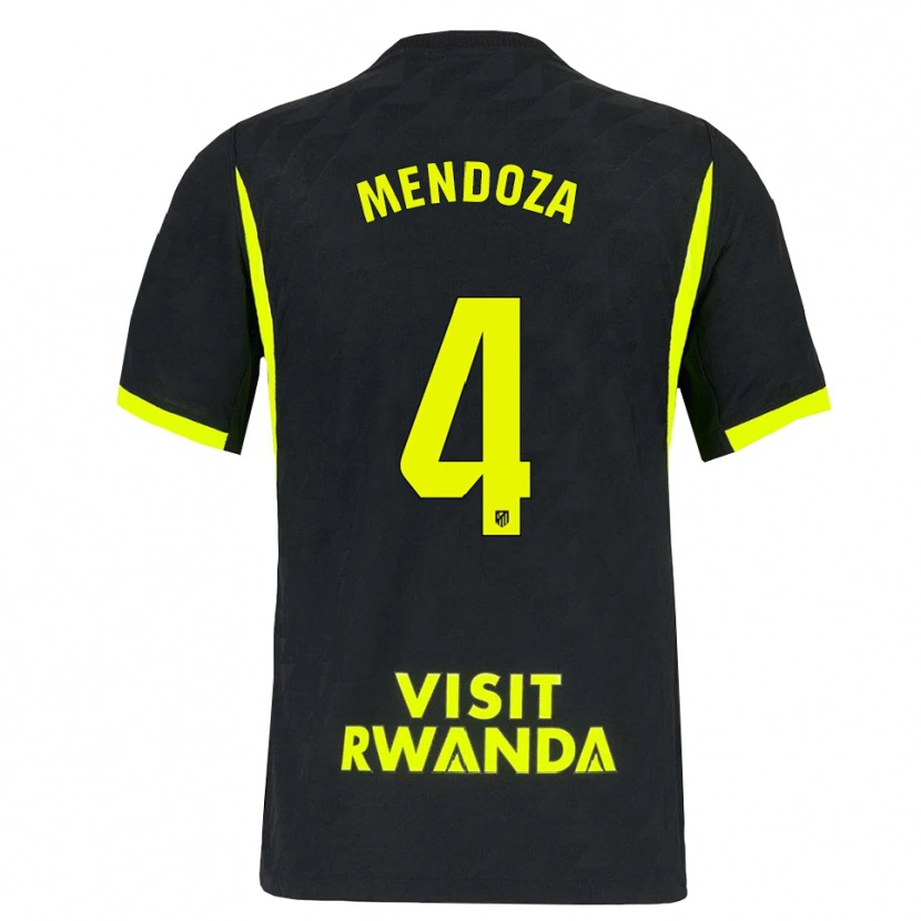 Danxen Niño Camiseta Rodrigo Mendoza #4 Verde Brillante Negro 2ª Equipación 2026/27 La Camisa México