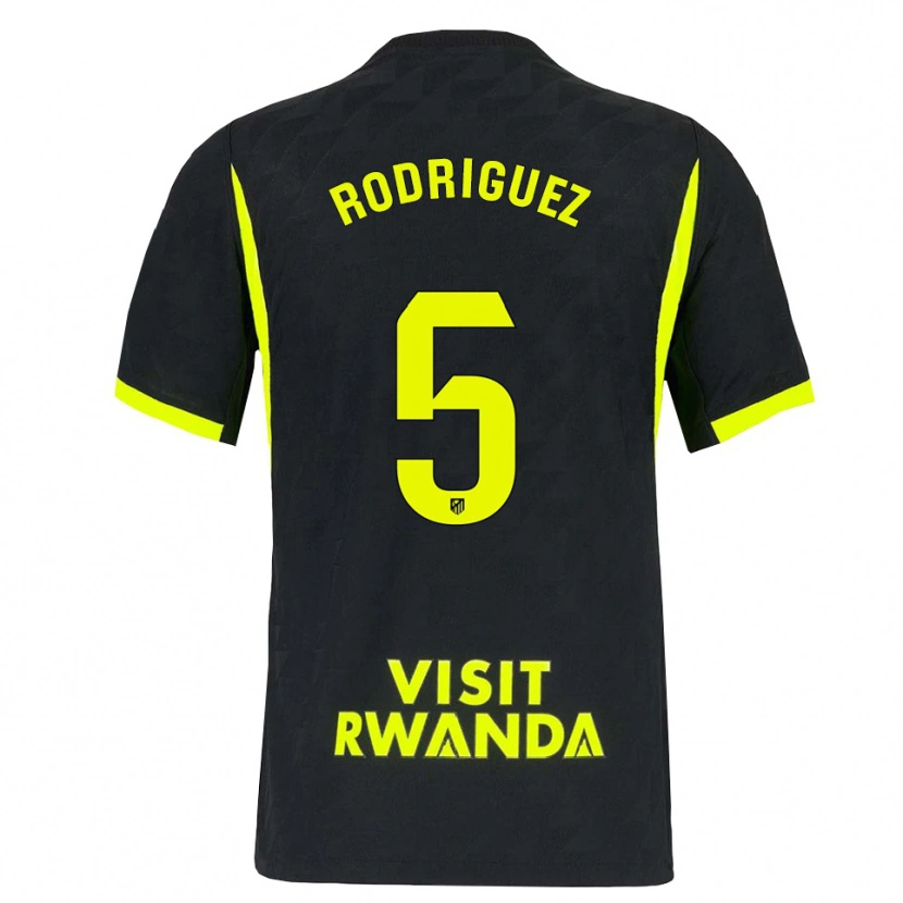 Danxen Niño Camiseta Cinta Rodriguez #5 Verde Brillante Negro 2ª Equipación 2026/27 La Camisa México