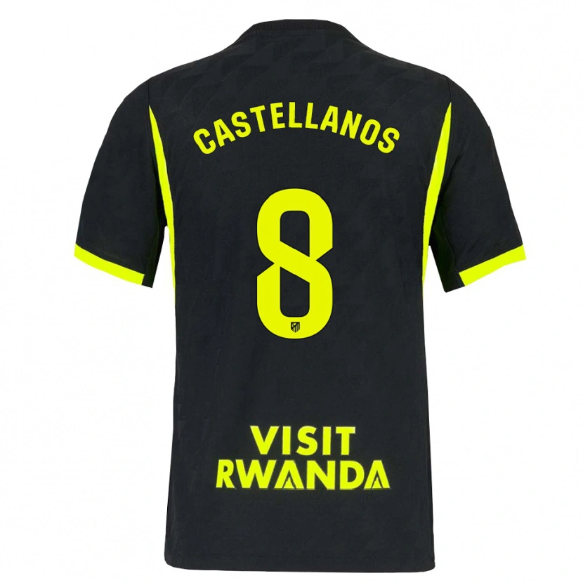 Danxen Niño Camiseta Jorge Castellanos #8 Verde Brillante Negro 2ª Equipación 2026/27 La Camisa México