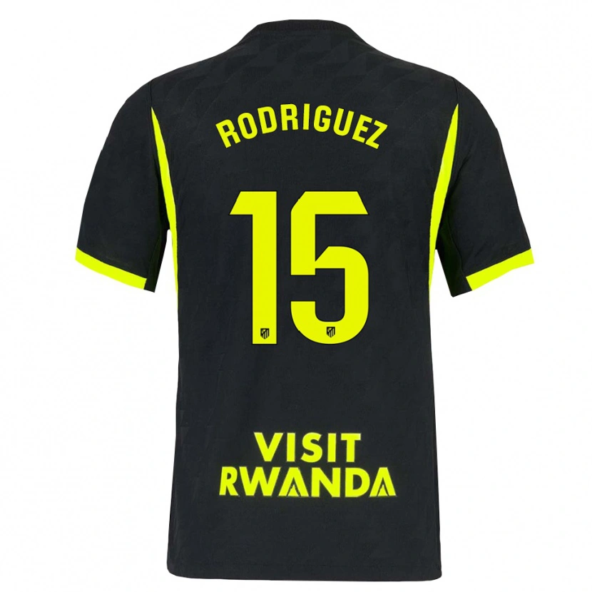 Danxen Niño Camiseta Cinta Rodríguez #15 Verde Brillante Negro 2ª Equipación 2026/27 La Camisa México