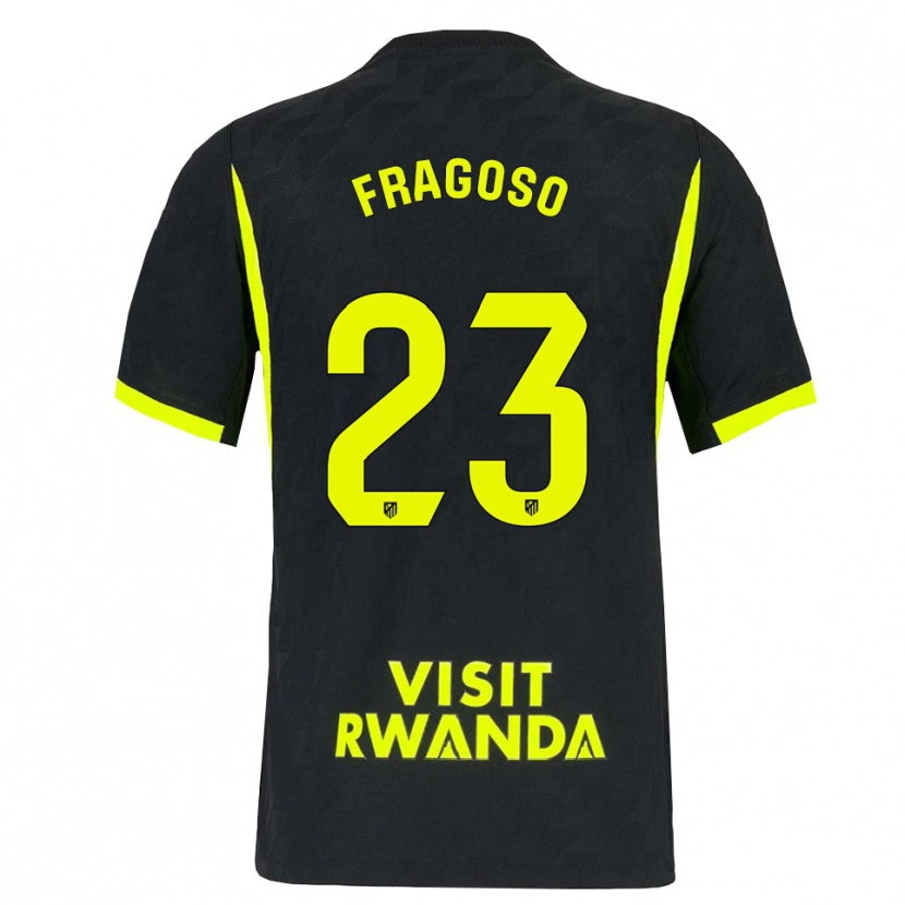Danxen Niño Camiseta Gerard Fragoso #23 Verde Brillante Negro 2ª Equipación 2026/27 La Camisa México