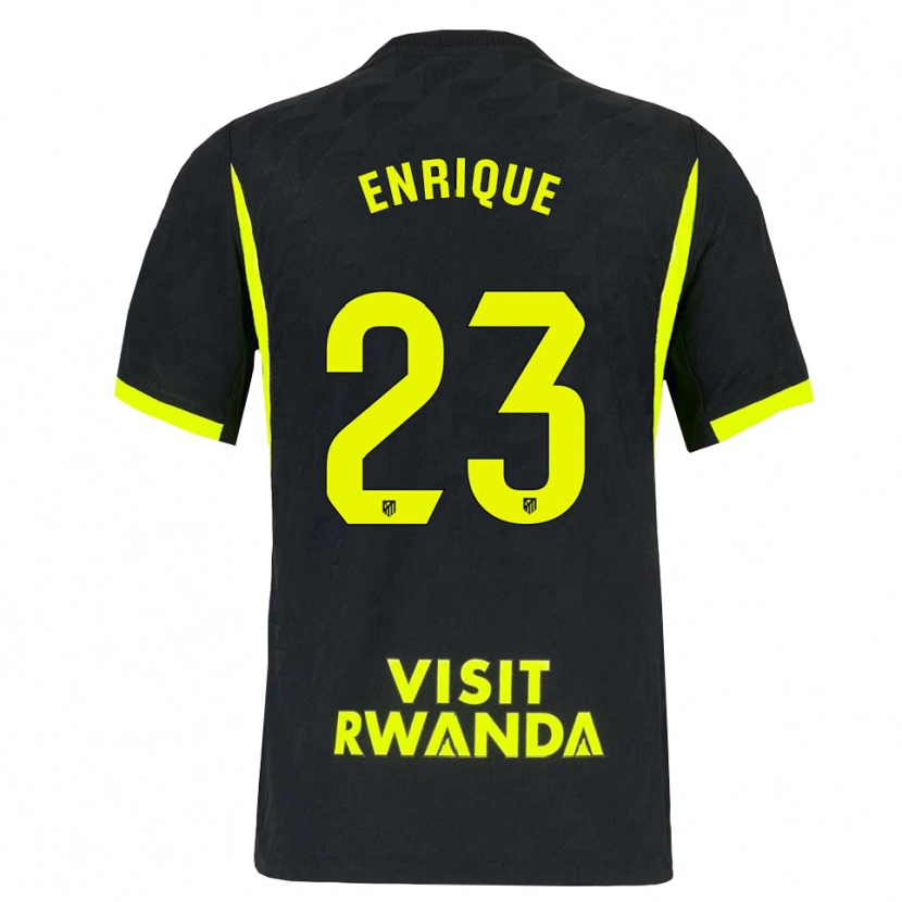 Danxen Niño Camiseta Gustavo Enrique #23 Verde Brillante Negro 2ª Equipación 2026/27 La Camisa México