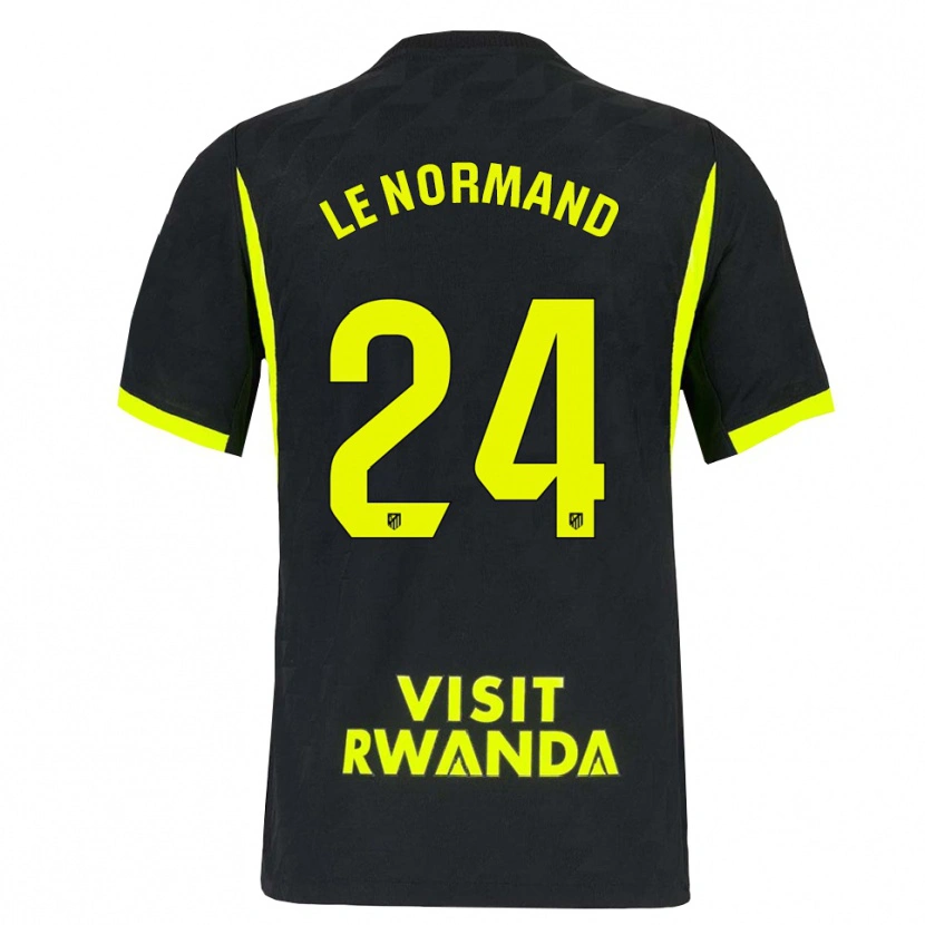 Danxen Niño Camiseta Robin Le Normand #24 Verde Brillante Negro 2ª Equipación 2026/27 La Camisa México