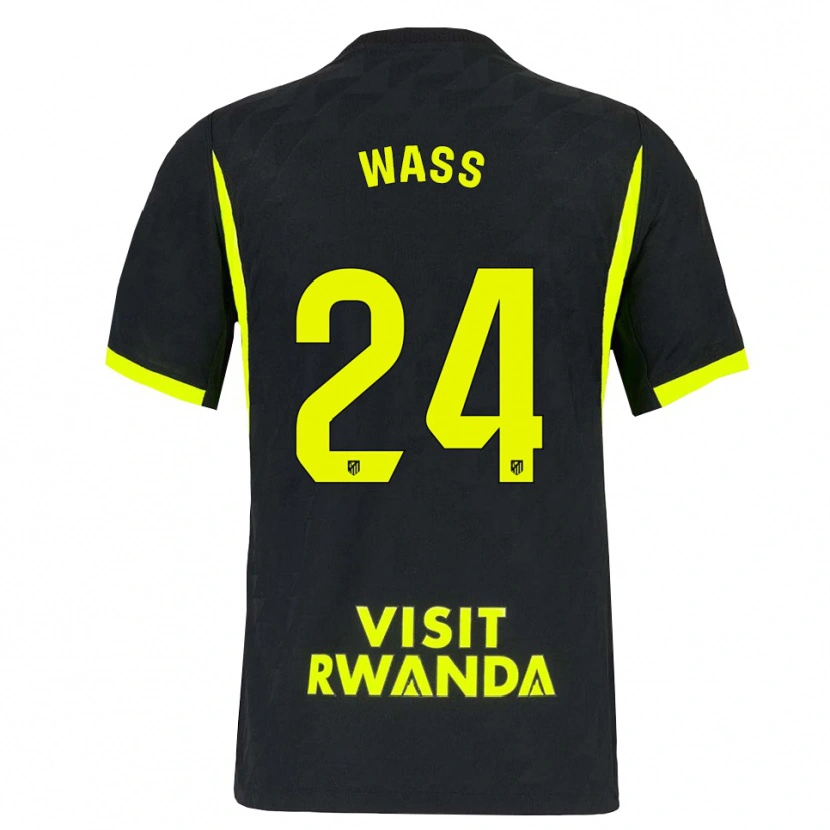 Danxen Niño Camiseta Daniel Wass #24 Verde Brillante Negro 2ª Equipación 2026/27 La Camisa México