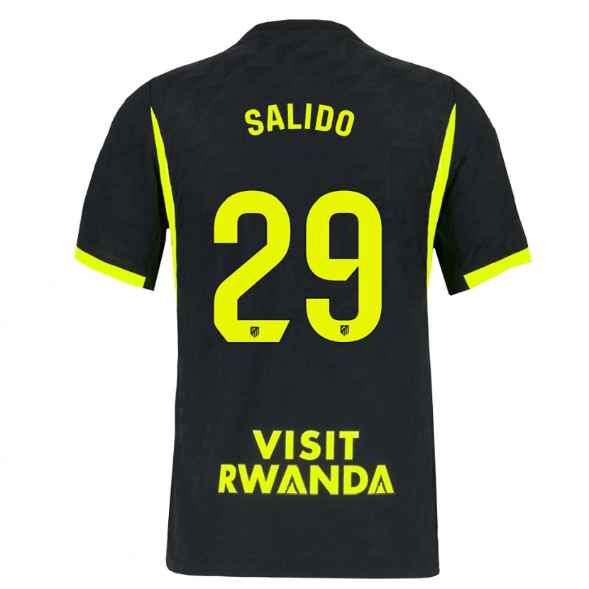 Danxen Niño Camiseta Alberto Salido #29 Verde Brillante Negro 2ª Equipación 2026/27 La Camisa México
