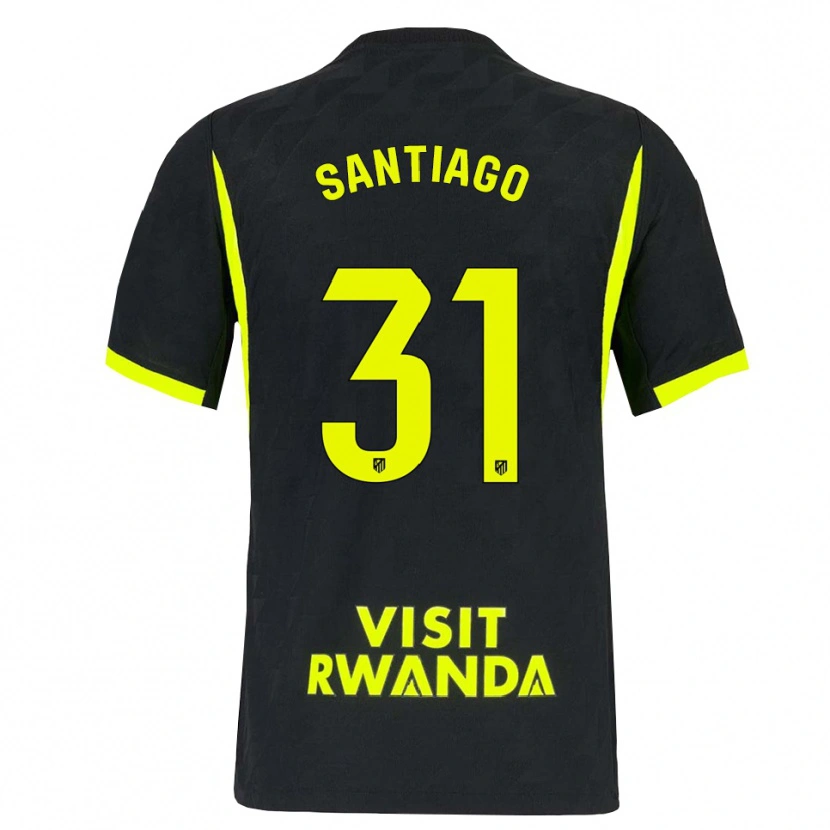 Danxen Niño Camiseta Abraham Santiago #31 Verde Brillante Negro 2ª Equipación 2026/27 La Camisa México