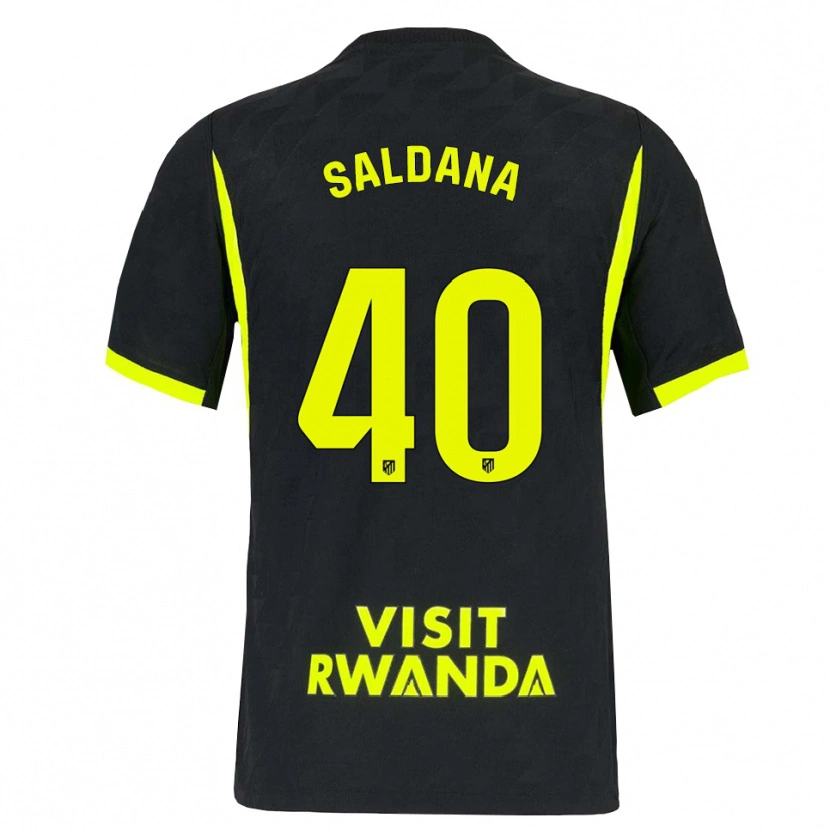 Danxen Niño Camiseta Jose Saldana #40 Verde Brillante Negro 2ª Equipación 2026/27 La Camisa México