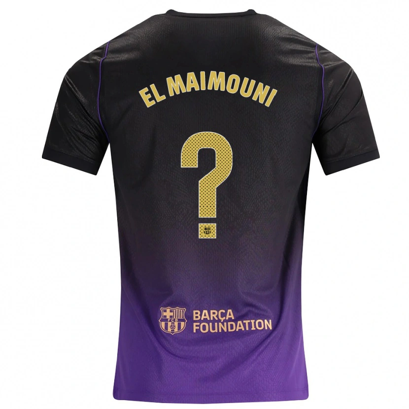 Danxen Niño Camiseta Mahdi El Maimouni #0 Morado Amarillo Negro 2ª Equipación 2026/27 La Camisa México